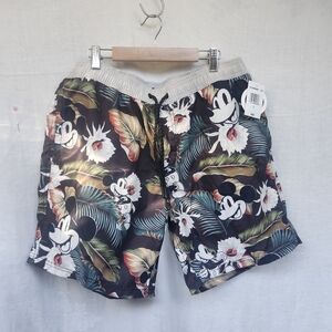 NwT Mickey Mouse NEFF SZ Large Hawaiian Swim Trunks